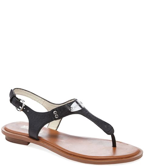 michael kors plate sandals black.